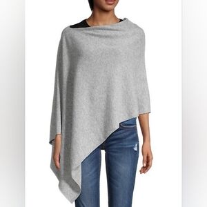 Poncho Olive Green Knit Assymetrical